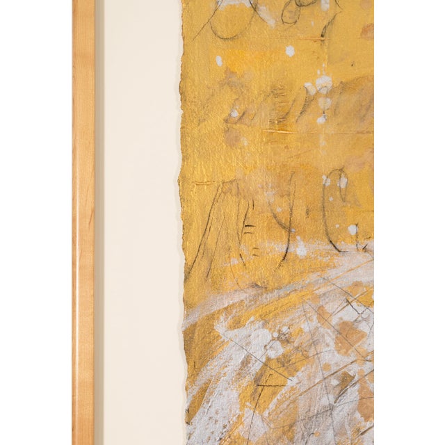 Yellow Lenore Gimpert Tutu Series the Detroit Opera House Signed Mixed Media on Paper For Sale - Image 8 of 9