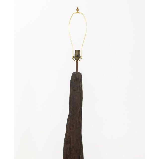 Late 20th Century Petrified Wood Floor Lamp For Sale - Image 4 of 6