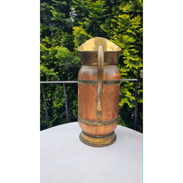Vintage Brass and Copper Water Jug ​​for Umbrellas and Flowers, 1920s For Sale - Image 4 of 9