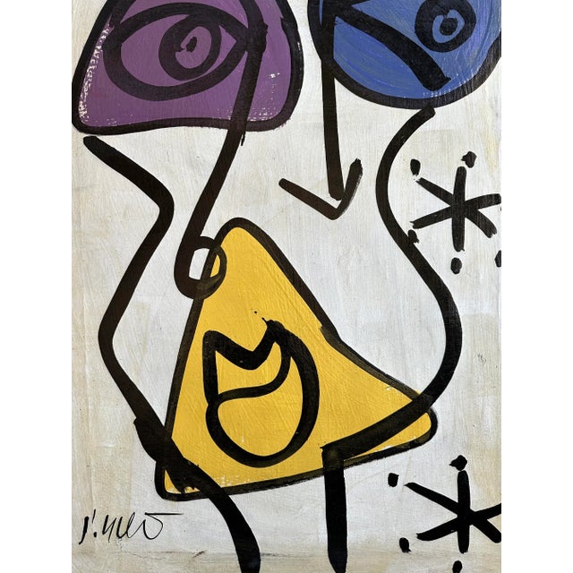 Abstract Mirovian Style Peter Keil Painting - Junge Wilde Collection For Sale - Image 3 of 5
