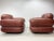 Burgundy Pair of 1970’s Leather Lounge Chairs by Kurt Hvitsjö. For Sale - Image 8 of 9