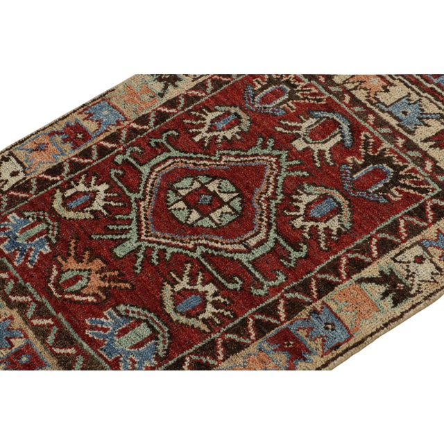 Rug & Kilim 2010s Rug & Kilim’s Antique Tribal Style Rug in Red With Geometric Patterns For Sale - Image 4 of 8