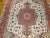 Vintage Persian Tabriz Rug, Hand-Knotted Wool & Silk, Floral Pattern, Ivory & Pink, 8x12 For Sale - Image 15 of 18