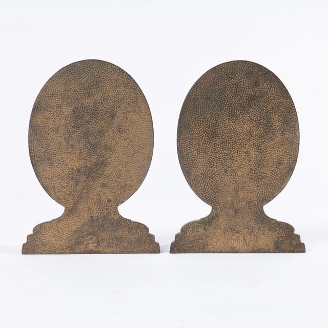 Early 20th Century Antique Bradley & Hubbard Nautical Bookends - a Pair For Sale - Image 5 of 6