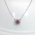 Pink Sapphire Pendant Attached Chain With Natural Diamonds : Solid 14k Gold For Sale - Image 4 of 8