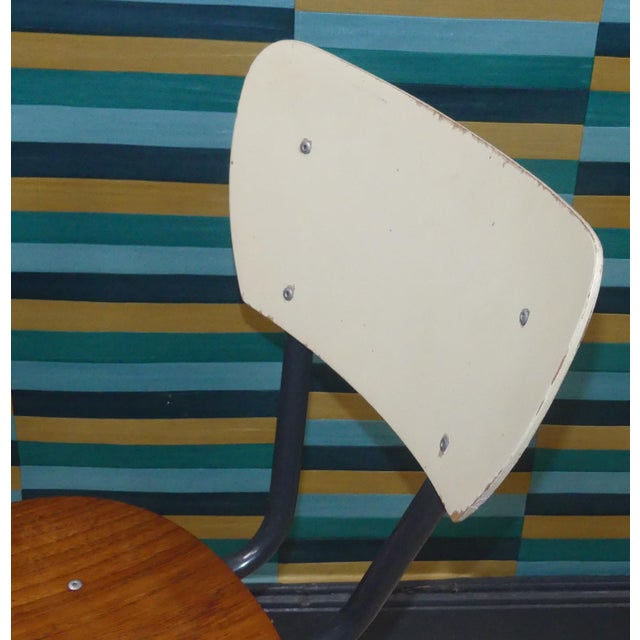 Industrial Style Chair in Plywood, Netherlands, 1960s For Sale - Image 6 of 8