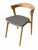 Pair of Ethnicraft Bok Dining Chairs by Alain Van Havre – Solid Teak With Warm Grey Cushions – Showroom Models For Sale In New York - Image 6 of 9