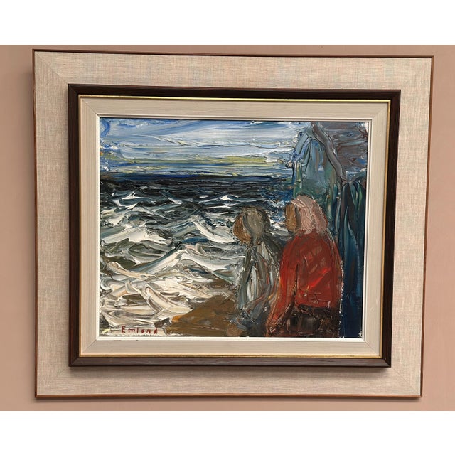 Einar Emland, Figures, 1960s, Oil on Canvas, Framed For Sale - Image 14 of 18