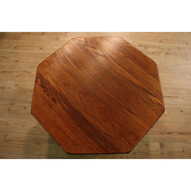Dutch Carved Oak Coffee Table, 1960s For Sale - Image 10 of 11