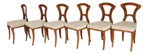 Antique Biedermeier Chairs, Vienna, Austria, 1820s-1830s, Set of 6