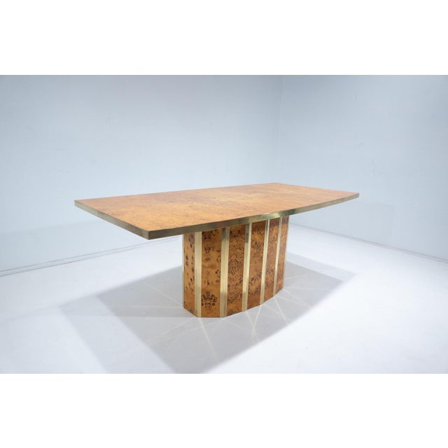 Wood Ash Burl Dining Table, 1970s For Sale - Image 7 of 12