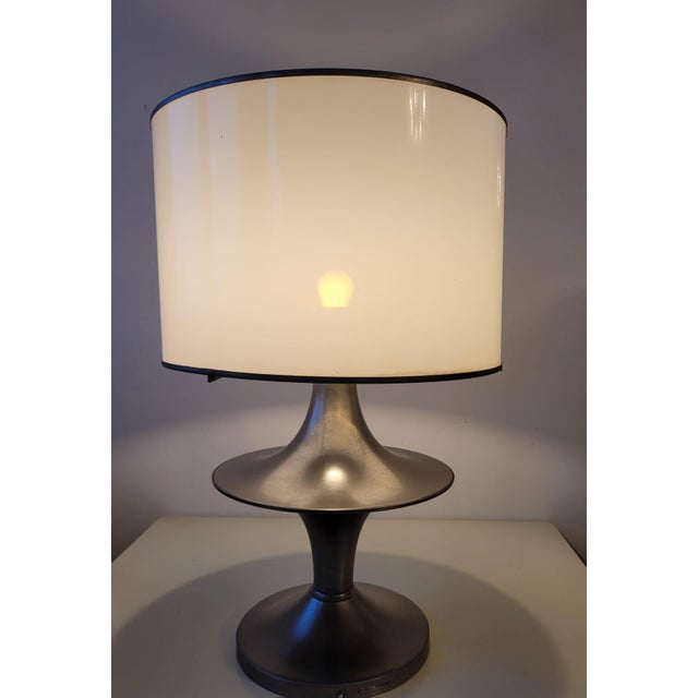 A table lamp with a powerful sculptural presence, designed and produced by Vit Kellj in Italy in the 1970s, it draws...