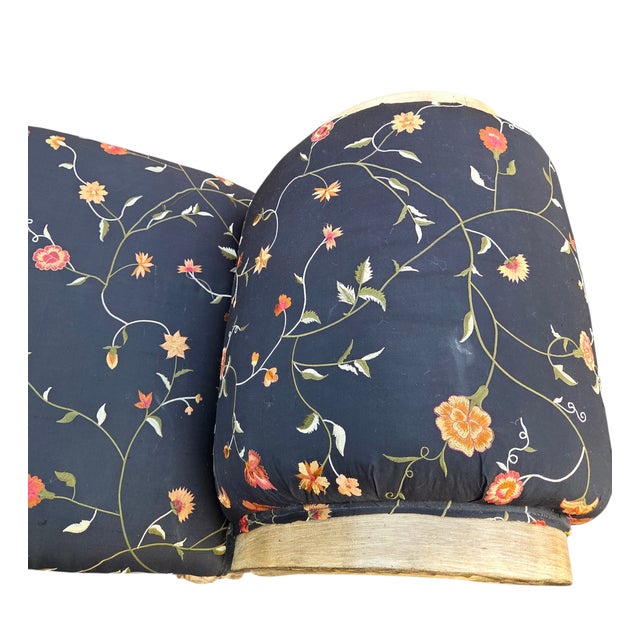 1990s Neoclassical Window Bench Scrolled Arm French Regency Design Source Louis XV For Sale - Image 17 of 18