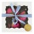 Handcrafted Hot Pink Leopard Cotton Ornaments – Set of 3, Gift Boxed For Sale