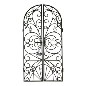Vintage Boho Wrought Iron Gates - Set of 2