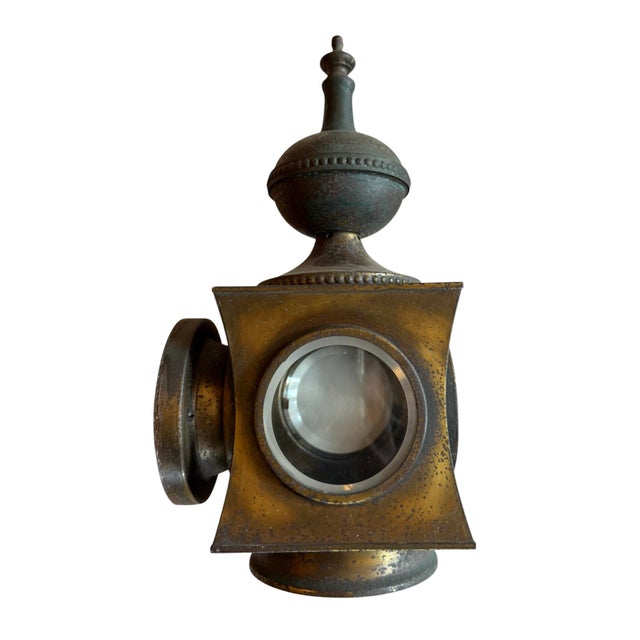 Vintage Outdoor Wall Sconces With Original Patina - A Pair For Sale - Image 9 of 10