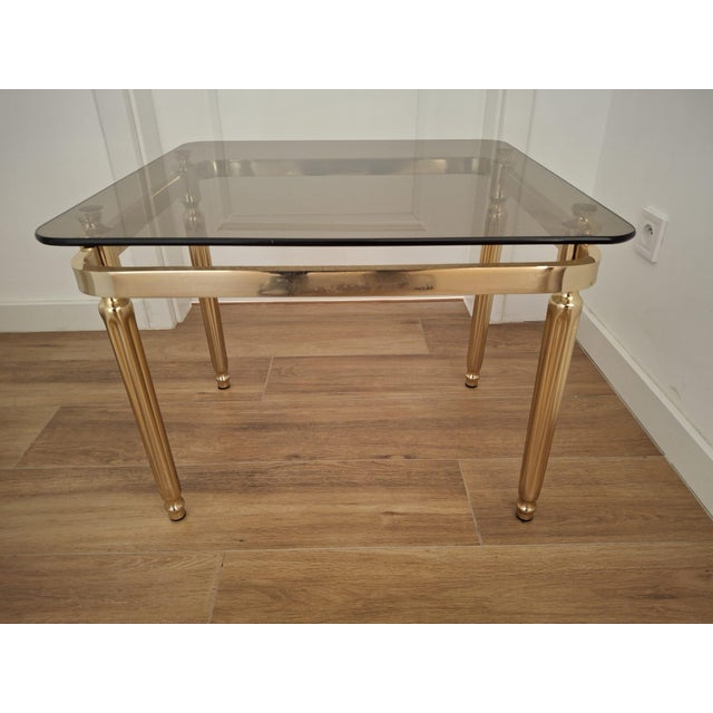 Brass Coffee Table, 1970s, in Very Good conditions. Designed 1970 to 1979