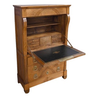 Mid-19th Century Restoration Walnut Secretary Desk For Sale