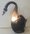 Blown glass, silver nitrate, black plum. Signed by Maker, European Plug (up to 250V).