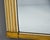 Mid Century English Mirror With White and Gilt Reeded Frame For Sale - Image 4 of 8