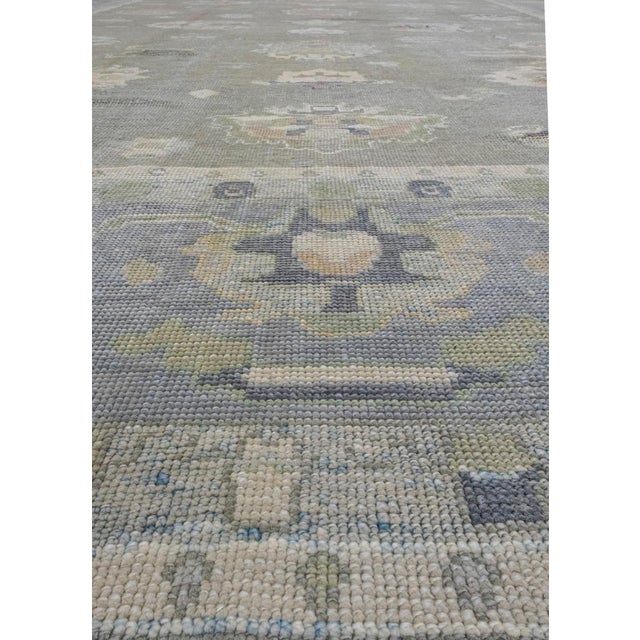 Turkish Oushak Rug 11'10" x 14'11" For Sale In Houston - Image 6 of 8
