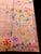 Art Deco 1930s Orange-Peach Floral Modern Antique Chinese Art Deco Rug Handknotted Carpet For Sale - Image 3 of 7