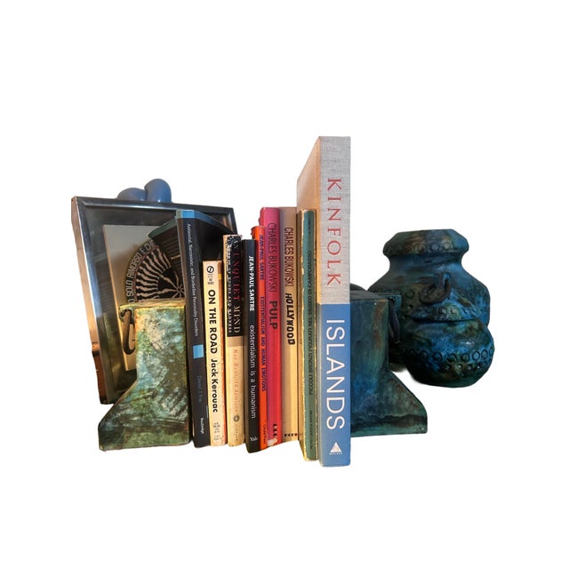 Rare Alvino Bagni Bookends in His Brutalist/ Mid-Century Modern “Sea Garden” Collection For Sale In Los Angeles - Image 6 of 6