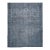 1970s Vintage Persian Handmade Wool Cotton Blue Area Rug For Sale