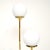 1970s Vintage Italian Brass and Opaline Glass Floor Lamp from Goffredo Reggiani, 1970s For Sale - Image 5 of 8