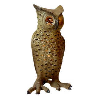 Ceramic Owl Table Lamp, 1960s For Sale
