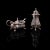 C.1950 Vintage English Silverplate Mustard Pot & Pepperette Tableware Set For Sale - Image 13 of 13