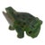 Whimsical Cloisonne Hand Painted Enamel Frog Figurine For Sale