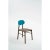 Bokken chair, turquoise, beech structure stained, lacquered back by Colé Italia with Bellavista/Piccini Dimensions: H.81,7...