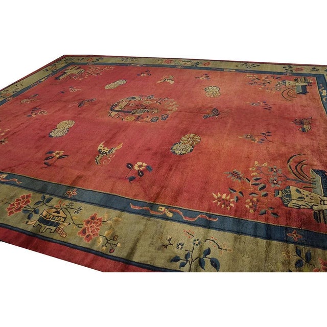 Early 20th Century Chinese Peking Carpet ( 11' x 14' - 335 x 427 ) For Sale - Image 4 of 6