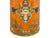 Wood Distressed Light Orange Tibetan Style Jewel Symbol Round Drum Table For Sale - Image 7 of 10