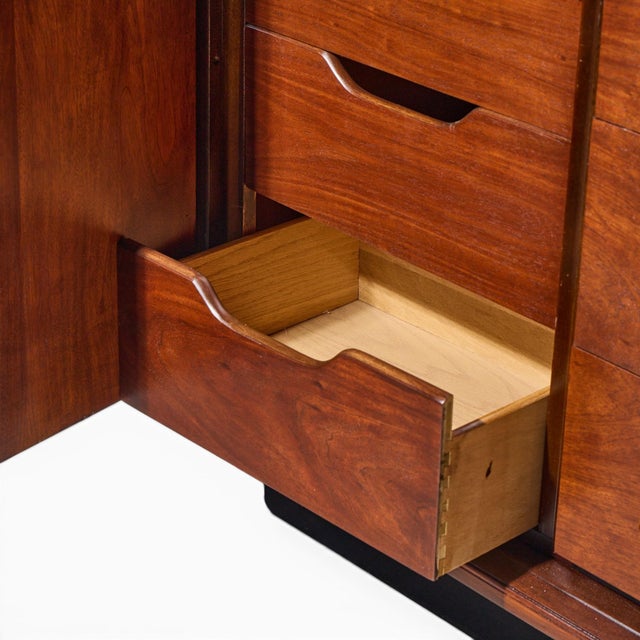 Wood Witco Style Pulaski Oceanic Mid Century Highboy Armoire For Sale - Image 7 of 8