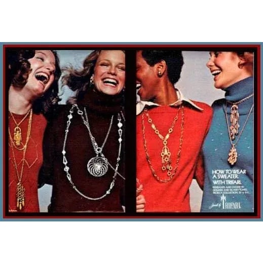 1974 Trifari Spiral Pendant Necklace Chairish
