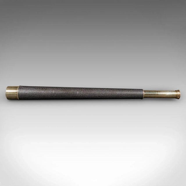 Large Vintage Wwii Telescope, English, Brass, Military Broad Arrow, Ottway & Co For Sale - Image 4 of 9