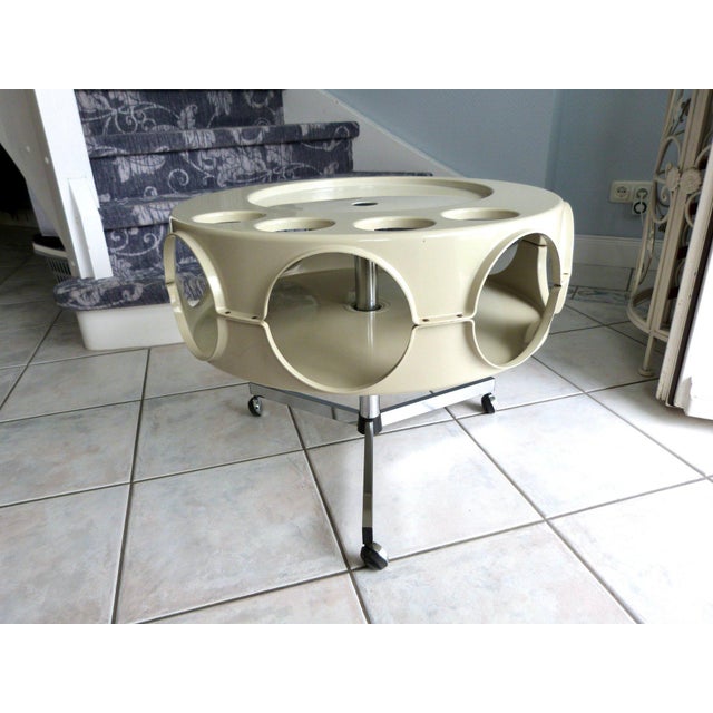 Rotobar Space Age Bar Cart by Curver Brunssum, Netherlands, 1970 For Sale - Image 3 of 9