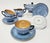 A striking, highly collectible 1930s Art Deco tea and coffee service manufactured by the renowned Porzellanfabrik Victoria...