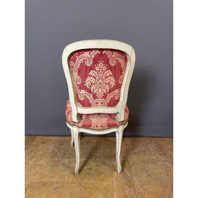 Antique Louis XV Chairs in Polychrome Wood, 1890s, Set of 4 For Sale - Image 5 of 9