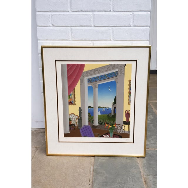 LISTING 1 – SMALLER PRINT (14/40) Title: Thomas McKnight Signed Limited Edition Print 14/40 – Framed Coastal Interior –...
