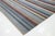 Striped Designed Modern Savannah Handmade Wool Rug in Gray For Sale - Image 11 of 12
