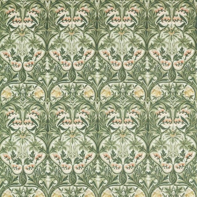 Morris & Co Bluebell Fabric in Leafy Arbour For Sale