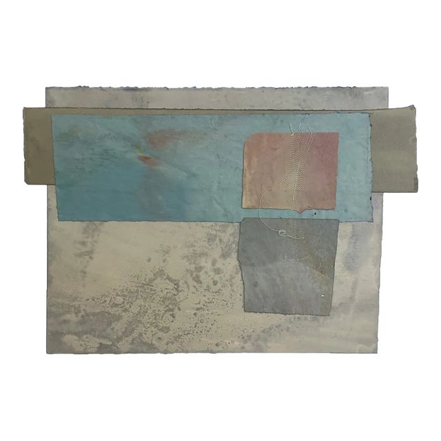 1970s Dean Drahos Abstract Mixed-Media Collage For Sale