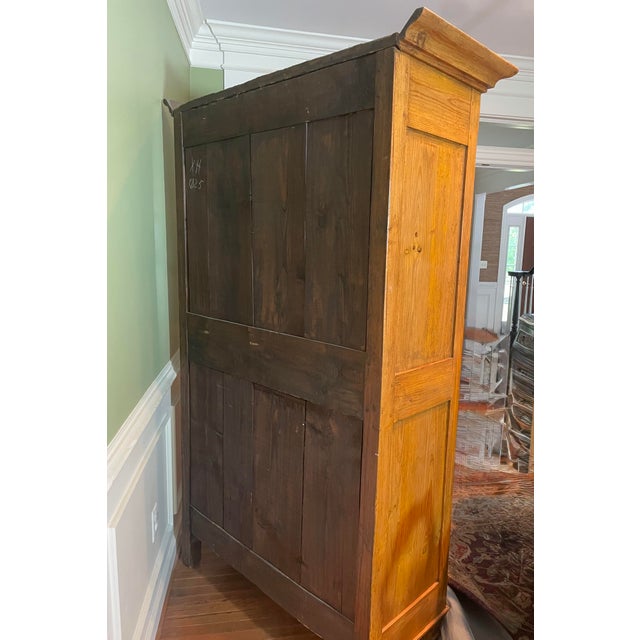 French Cheese Armoire, Circa 1860 — Louis XV Pine, Documented Provenance For Sale - Image 10 of 12