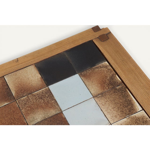 Coffee Table in Elm and Ceramic by Pierre Chapo, 1960 For Sale - Image 16 of 17