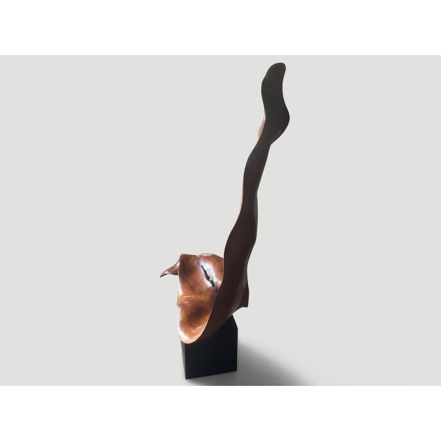 Wood Andrianna Shamaris Mahogany Wood Sculptural Chair or Art Piece For Sale - Image 7 of 18