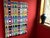 This multicolored acrylic painting on canvas highlights the design elements of color, pattern and rhythm.