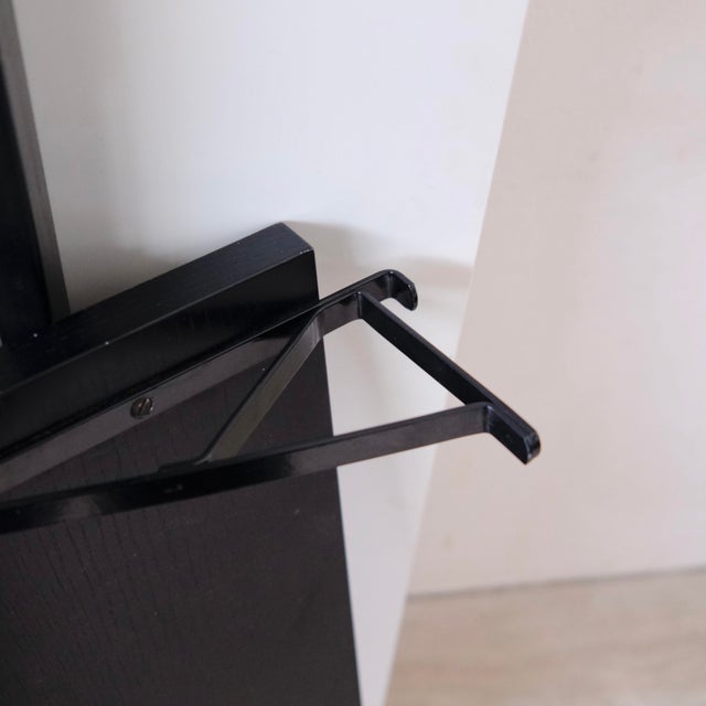 Wall Bookcase Wooden Rack with Lacquered Ash Shelves, 1980s For Sale - Image 18 of 18